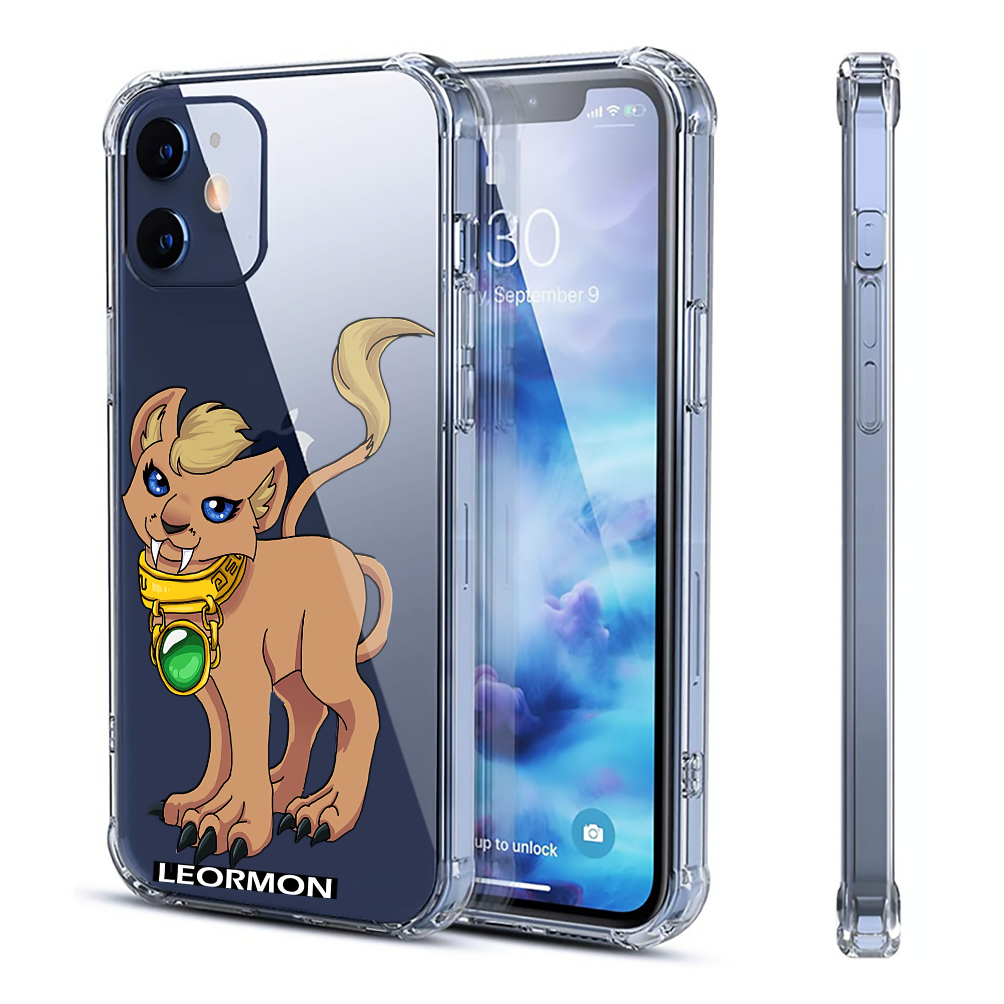 （画像用） Digimon デジタルモンスター/デジモン 【iPhone 12シリーズ対応】透明スマホケース（クリアソフトケース）
